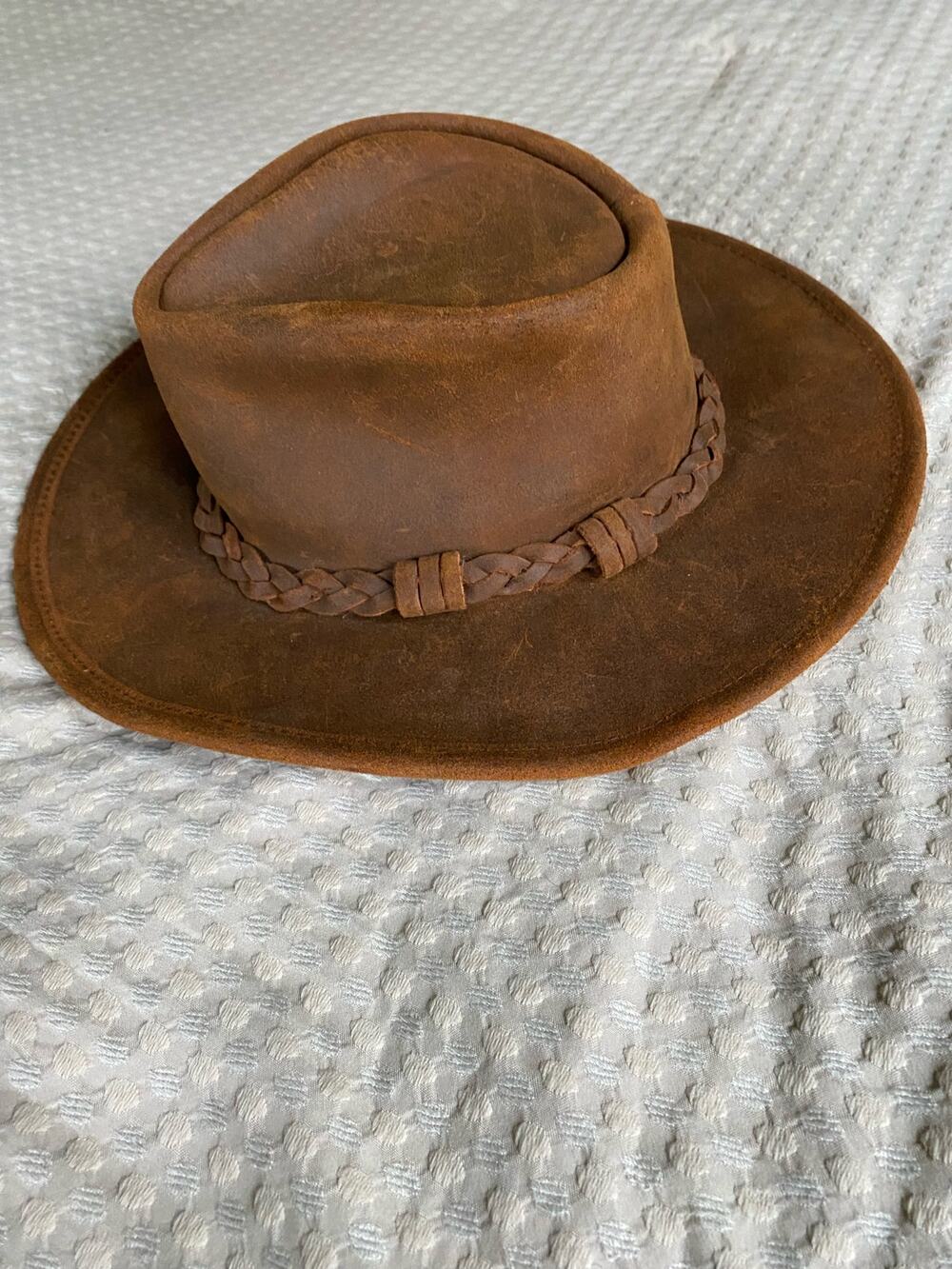 NEW Minnetonka Outback Hat Genuine Leather